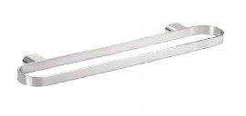 BEMETA ORGANIC Držák ručníků dvojitý,  500x20x112 mm, nerez, barva stříbrná   157104401