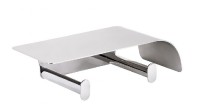 BEMETA ORGANIC Držák toalet.  papíru dvojitý s policí 280x75x110 mm, nerez,barva stříbrná 157112161