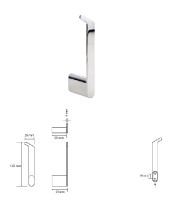 BEMETA ORGANIC Držák toaletního  papíru rezervní 38x165x59 mm, nerez, barva stříbrná   157112031