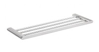 BEMETA ORGANIC Polička na ručníky, 640x20x214 mm, nerez, barva stříbrná   157105081