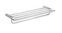 BEMETA ORGANIC Polička na  ručníky s hrazdou, 640x95x214 mm, nerez, barva stříbrná   157105151