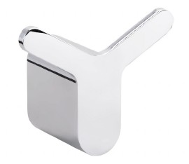 BEMETA ORGANIC Věšáček dvojitý 68x58x39 mm, nerez, barva stříbrná   157106211