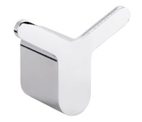 BEMETA ORGANIC Věšáček dvojitý 68x58x39 mm, nerez, barva stříbrná   157106211