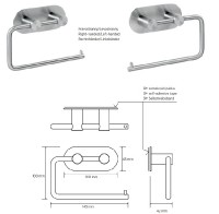 BEMETA EASY Držák toaletního papíru, 145x100x42 mm, nerez, barva stříbrná, mat   163112025