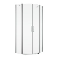 SanSwiss DIVERA D22ERB čtvrtkruh (křídlové dveře) šířka 1000x1200 aluchrom,sklo čiré D22ERB551025007