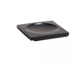 BEMETA GAMMA mýdlenka na postavení 95x15x95 mm, polyresin černý   145608310