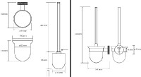 BEMETA STELLA WC štětka kov/sklo,  lesklý chrom   166113012