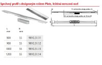 ACO odtokový žlab ShowerDrain S+ 800 s roštem design Plate nerez   9010.51.11