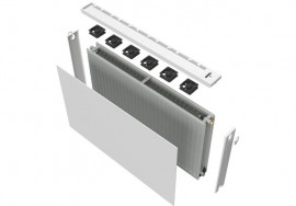 KORADO RADIK V-POWER SET  22 924 x 2000 sada s čelní deskou, bílá   ZVP2-090200-0010