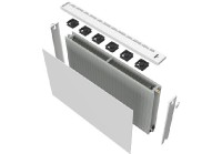 KORADO RADIK V-POWER SET  22 924 x 2000 sada s čelní deskou, bílá   ZVP2-090200-0010