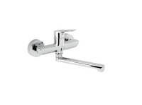 NOVASERVIS METALIA 54 ECO baterie umyvadlová/dřezová nástěnná, s ramenem 200 mm, chrom   54076,0E