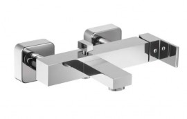 HERZ SQ Baterie vanová nástěnná q30, chrom   UH00360