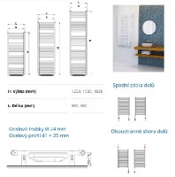 KORADO KORALUX koupelnové těleso Linear Comfort B KLT 1500.600, bílá   KLT-150060-00C10