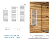 KORADO KORALUX koupelnové těleso Linear Max B-ER KLM 1220.600, bílá   KLM-122060-00B10