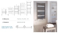 KORADO KORALUX koupelnové těleso Linear Comfort-ERH KLT 700.500, bílá   KLT-070050-00H10