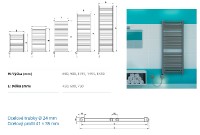 KORADO KORALUX koupelnové těleso Linear Max-Era KLM 1820.750, barevný RAL   KLM-182075-00A99