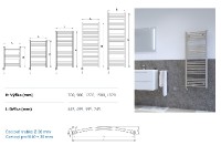 KORADO KORALUX koupelnové těleso Rondo Classic-ERH KRC 1820.450, barevný RAL   KRC-182045-00H99