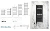 KORADO KORALUX koupelnové těleso Rondo Max-ERH KRM 900.750, barevný RAL   KRM-090075-00H99