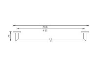 NOVASERVIS TITANIA ELIS Chrom držák ručníků 450 mm, chrom   66427,0