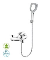 NOVASERVIS METALIA ECO+ baterie vanová nástěnná, s příslušenstvím, chrom   57020,0E