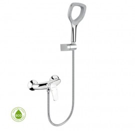 NOVASERVIS METALIA ECO+ baterie sprchová nástěnná, s příslušenstvím, spodní vývod, chrom   57060,0E