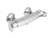 NOVASERVIS METALIA 57 baterie sprchová nástěnná, termostatická, spodní vývod, chrom   57960/1,0