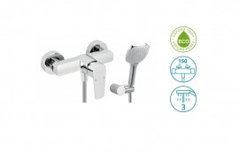 NOVASERVIS METALIA 58 ECO baterie sprchová nástěnná, s příslušenstvím,  chrom   58061,0