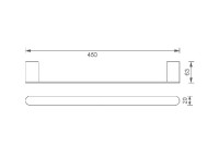 NOVASERVIS TITANIA NATY Chrom držák ručníků 450 mm, chrom   66627,0