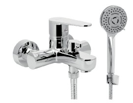 NOVASERVIS TITANIA Fresh ECO baterie vanová nástěnná, s příslušenstvím,rozteč 100mm,chrom   96025,0E