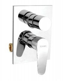 NOVASERVIS TITANIA Fresh baterie vanová/sprchová podomítková, s přepínačem, chrom   96050R,0