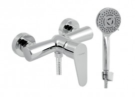 NOVASERVIS TITANIA Fresh ECO baterie sprchová nástěnná, s příslušenstvím, chrom   96061,0E