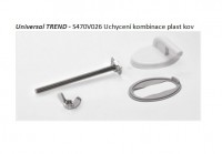 MKW sedátko Universal trend, uchycení kov+plast, bílé   S470V026