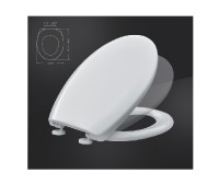 MKW sedátko Universal trend SC uchycení kov+plast, SlowClose, bílé   S470T032