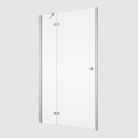 RONAL ANNEA AN13 jednokřídlé dveře+pevná stěna 1000 mm, panty vlevo, aluchrom, čiré   AN13G10005007