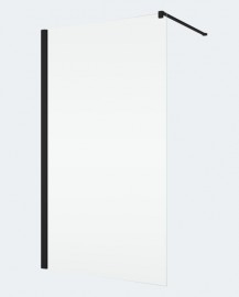 RONAL ANNEA ANT1 boční stěna v 90° 300-1200 mm, stabilizační vzpěra, černá, čiré   ANT1SM10607