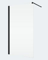 RONAL ANNEA ANT1 boční stěna v 90° 300-1200 mm, stabilizační vzpěra, černá, čiré   ANT1SM10607