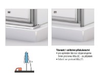 RONAL ANNEA příslušenství - prahová lišta 1000 mm, výška 5 mm, aluchrom   S.ANE.50