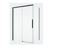 SanSwiss ORIANA boční stěna v 90° š. 800, černá, sklo čiré   D36F10800607