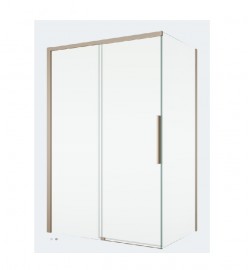 SanSwiss ORIANA boční stěna v 90° š. 800, champagne metal, sklo čiré   D36F10802207