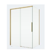 SanSwiss ORIANA boční stěna v 90° š. 800, gold brushed, sklo čiré   D36F10801307