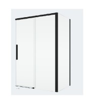 SanSwiss ORIANA boční stěna v 90° š. 800, černá, sklo čiré   D36F30800607