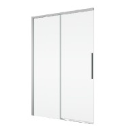 SanSwiss ORIANA sprchové dveře 1-křídlé+pevná stěna,š.1200, aluchrom, sklo čiré   D36S21205007