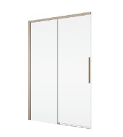 SanSwiss ORIANA sprchové dveře 1-křídlé+pevná stěna,š.1200,champagne metal,sklo čiré   D36S21202207