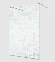 RONAL WALK-IN EASY STR4P Mřížka pevná stěna samostatná 1400mm, aluchrom,mřížka   STR4P1405061