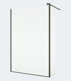 RONAL BTE2 krátká otočná stěna v 90° pro STR4P š.420mm, GrigioArdesia,čiré   BTE204206207