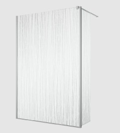 RONAL BTE2 krátká otočná stěna v 90° pro STR4P š.420mm, aluchrom,linie   BTE204205067