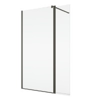 RONAL BTE3 krátká otočná stěna ve 180° pro STR4P š.406mm, GrigioArdesia,čiré   BTE304206207