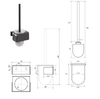 BEMETA LIVING wc souprava, černá   101513180