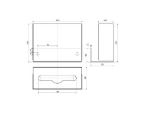 BEMETA LIVING zásobník papírových ručníků, černá   101503040