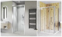 ROLTECHNIK CARIBA sprchové dveře 3-dílné CID3L 900x2000 levé,brillant, čiré sklo   CI D3L 090200 VPE